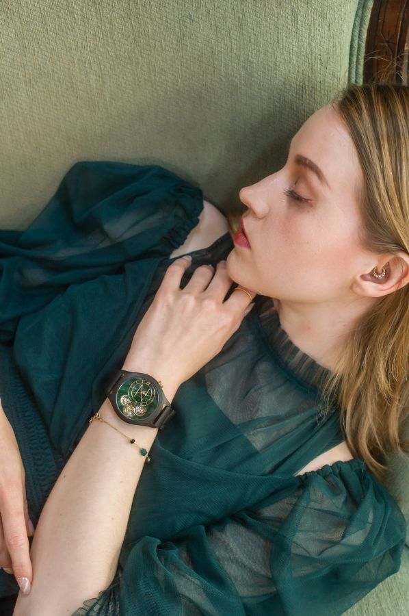 第九回受注新作商品紹介 天然石×天然木 唯一無二の美しい模様の腕時計