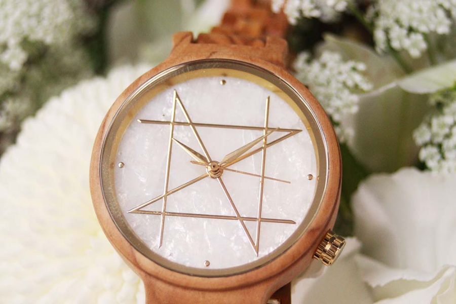 CONTENTS 天然石×天然木 唯一無二の美しい模様の腕時計「NOZ」