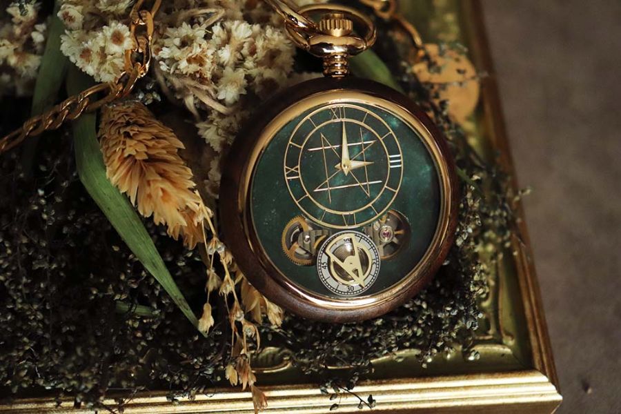 第八回受注新作商品紹介 天然石×天然木 唯一無二の美しい模様の腕時計