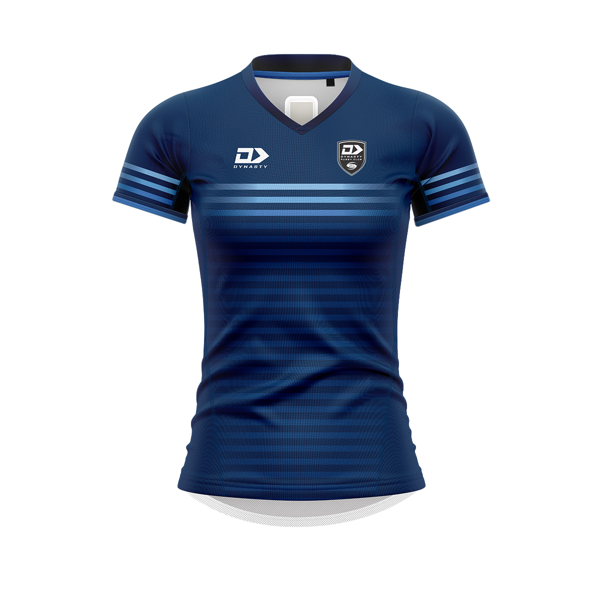 DYNASTY　スポーツシャツ　半袖　ラグビー　ウェスタン・フォース　ブルー Dynasty Sport Custom Rugby Apparel