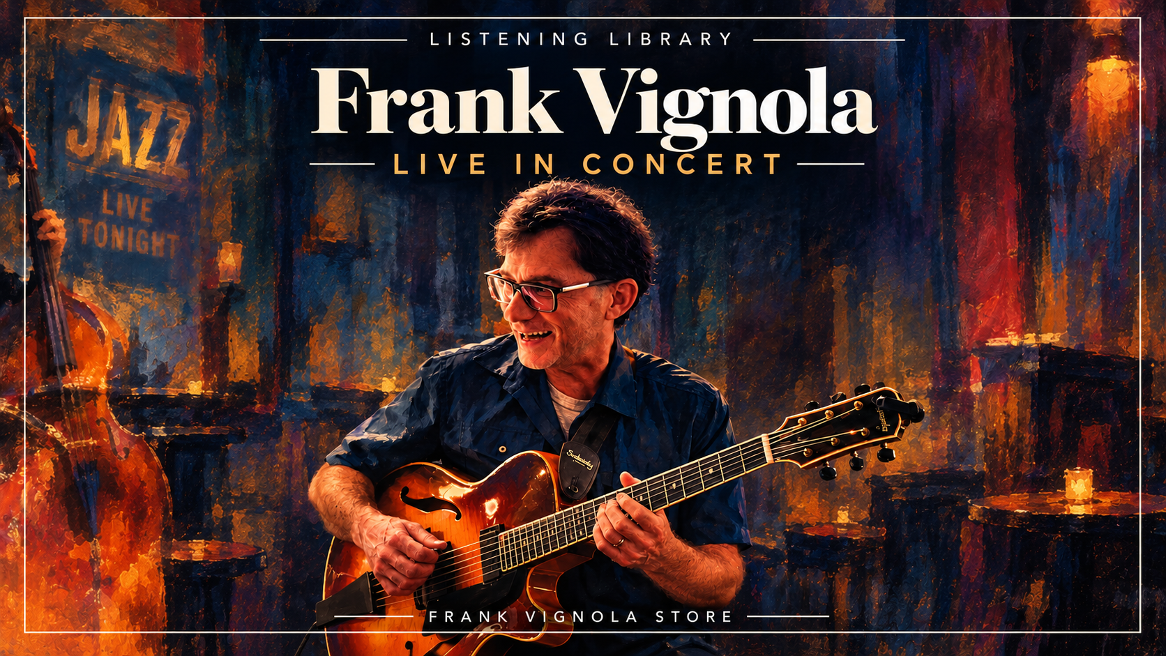 listening library frank vignola the john dimartino trio live in concert