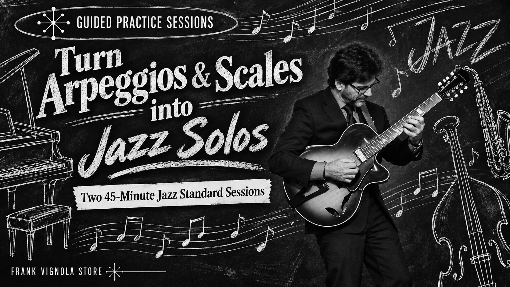 turn arpeggios scales into jazz solos