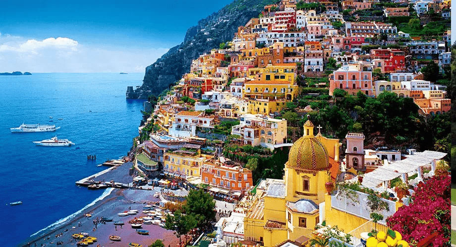 Amalfi — Cartello QR GetYourGuide Campania