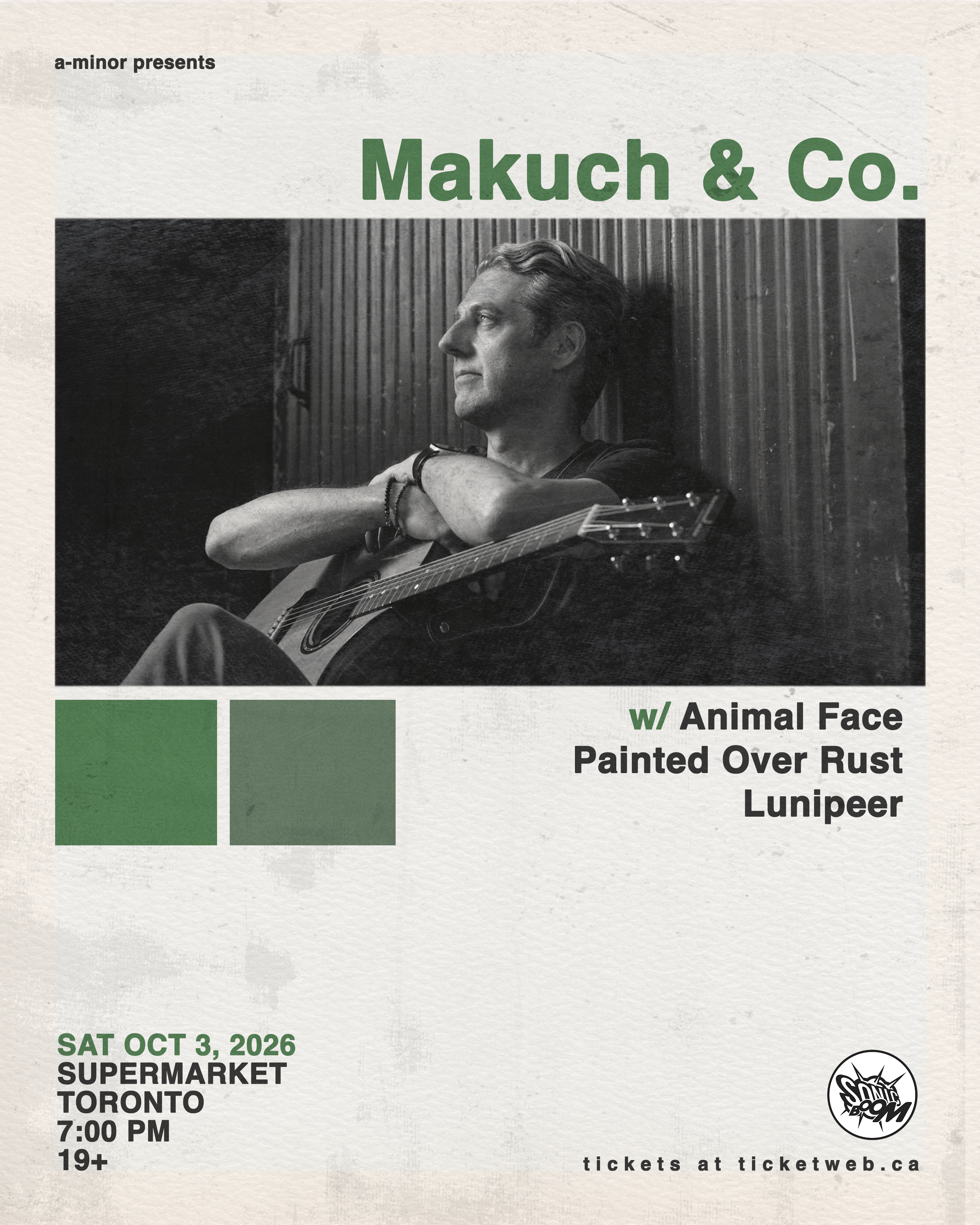 Promotional image for Makuch & Co w/ Animal Face, Painted Over Rust & Lunipeer