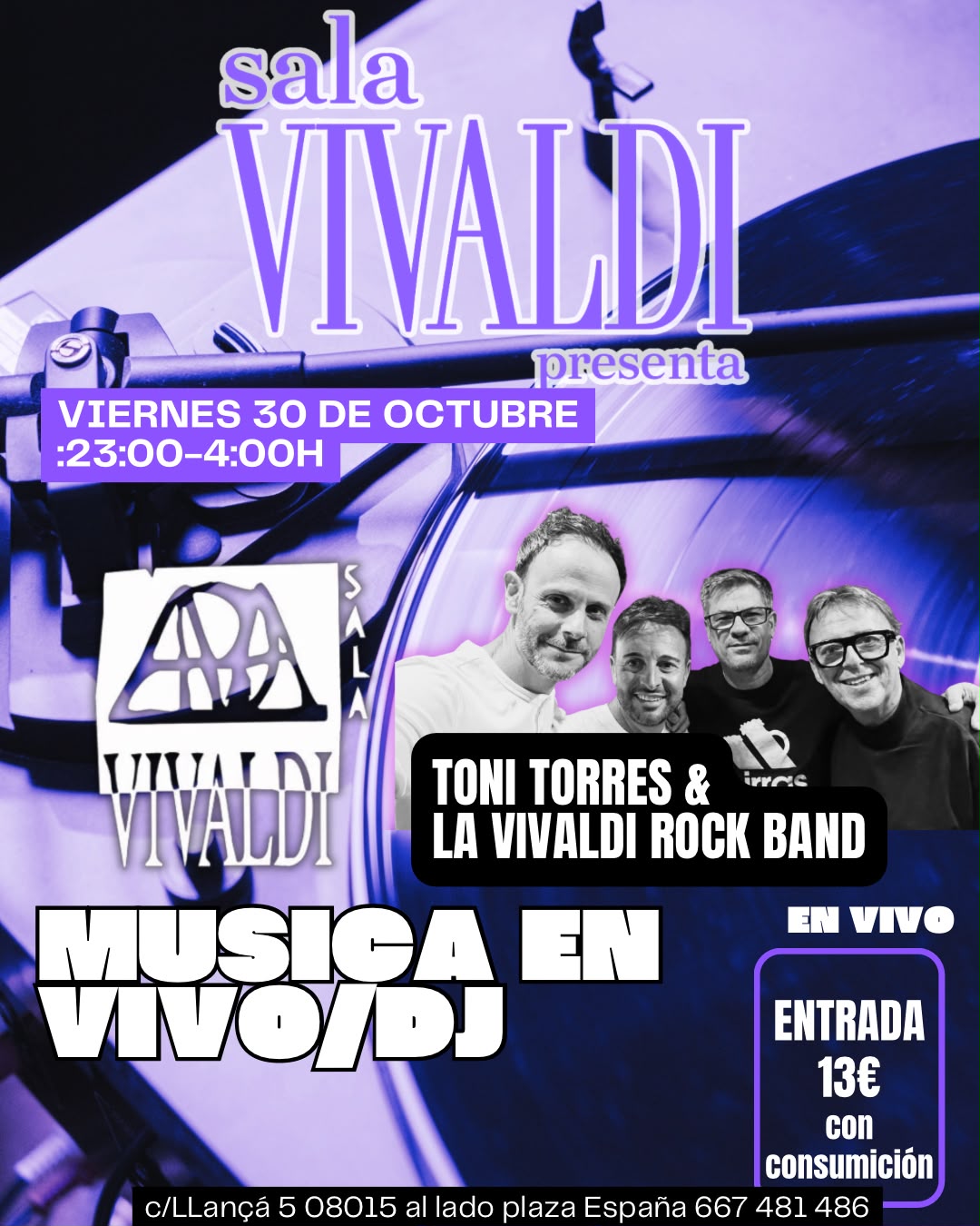 TONI TORRES & LA VIVALDI ROCK BAND