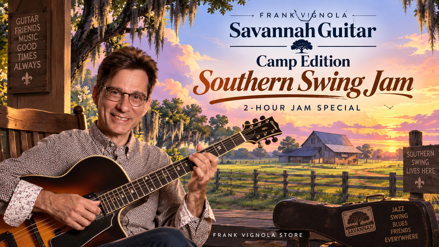frank vignola savannah guitar camp edition southern swing jam 2 hour jam specialascs