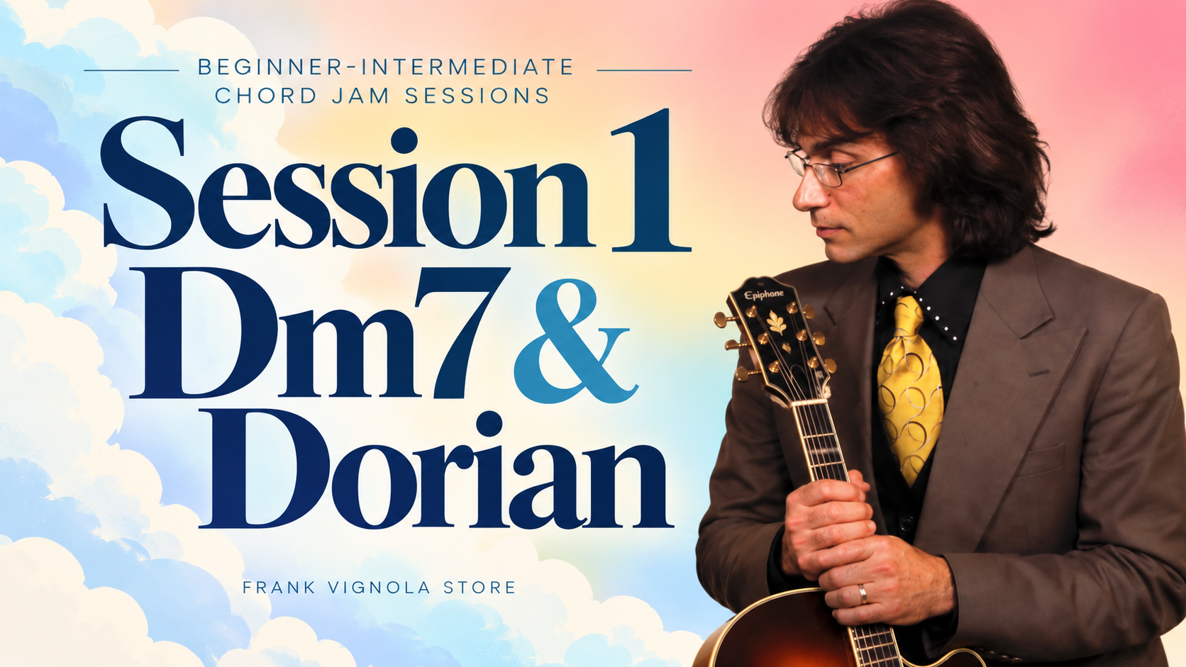 beginner intermediate chord jam session 1 dm7 doriandwd