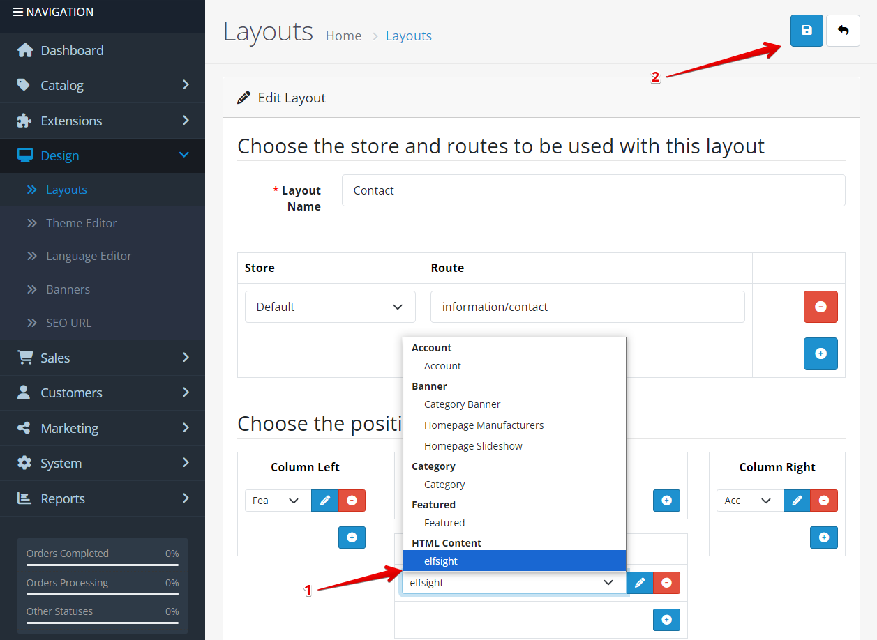 Adding Elfsight widget to OpenCart website - Elfsight Help Center