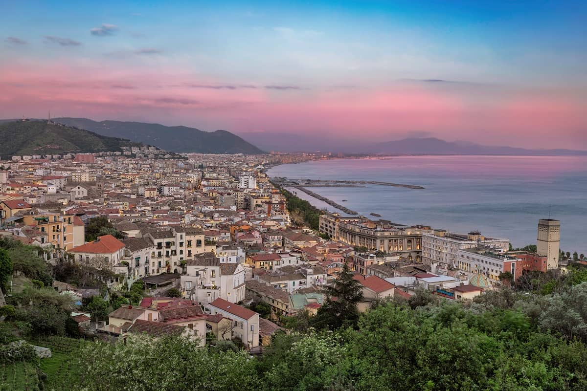 Salerno — Cartello QR GetYourGuide Campania