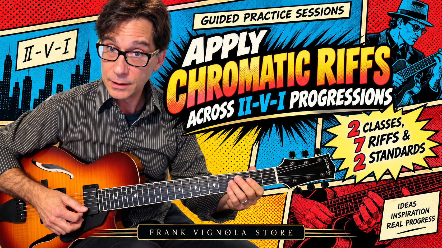 apply chromatic riffs across iivi progressions