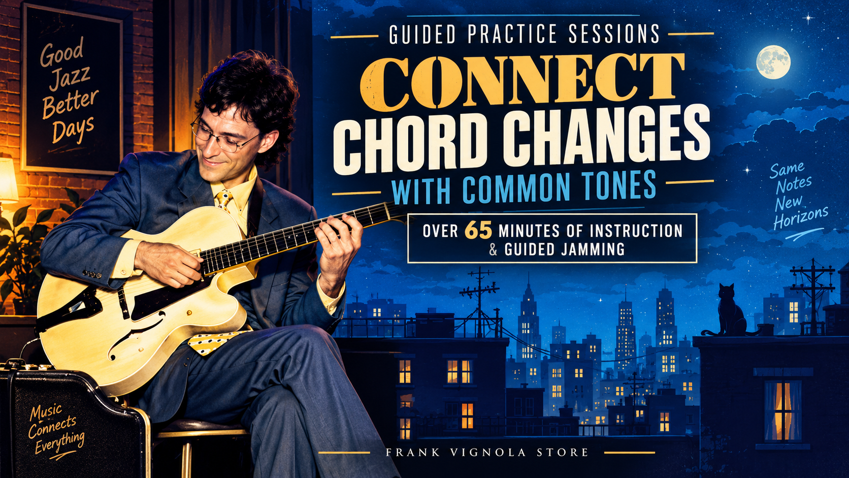 connect chord changes with common tones
