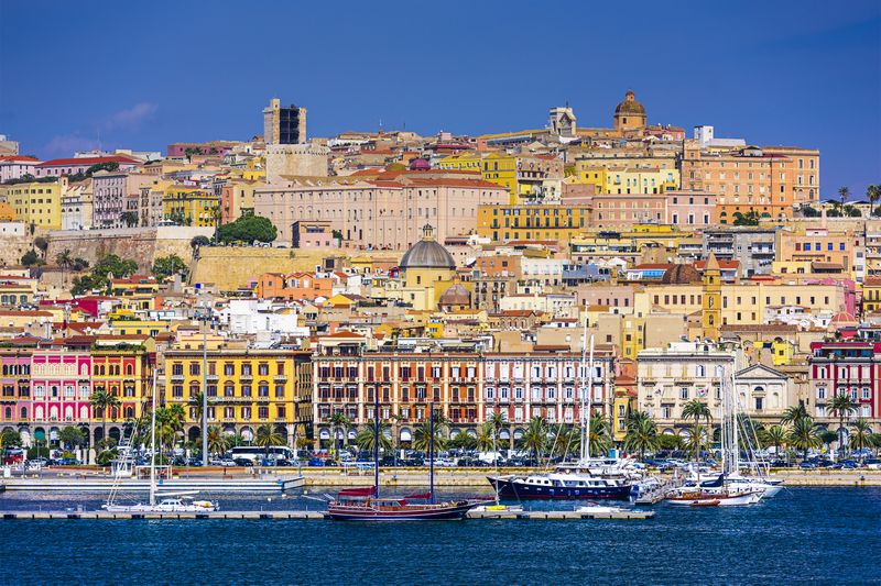 Cagliari — Cartello QR GetYourGuide Sardegna