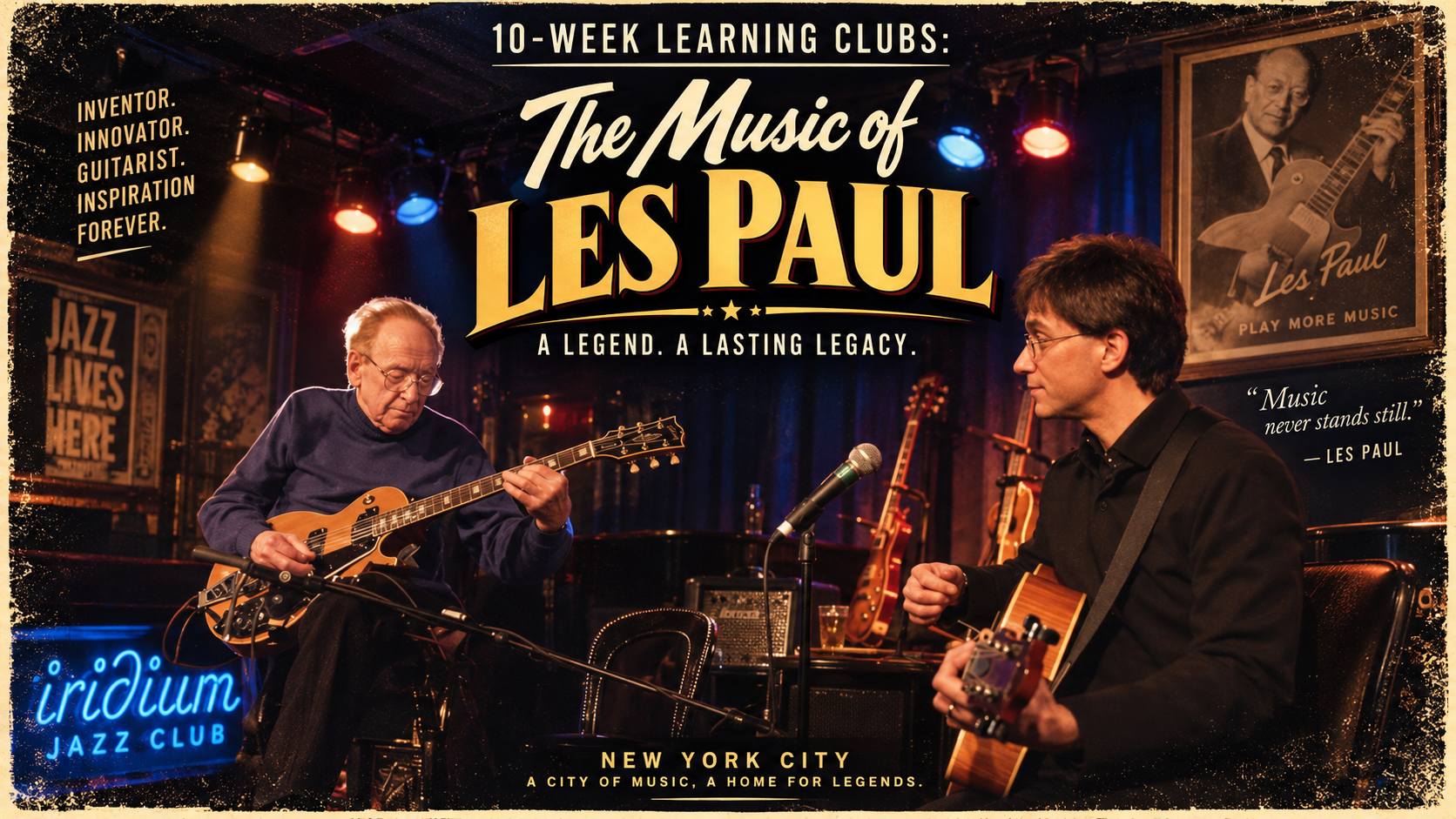 10 week learning clubs the music of les paul