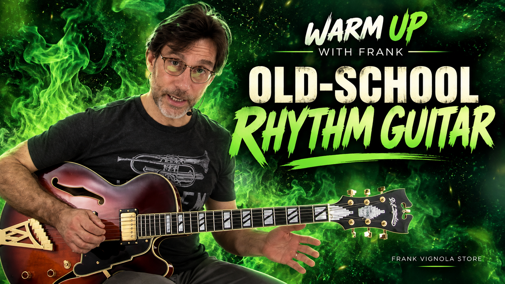 warm up with frank old school rhythm guitar