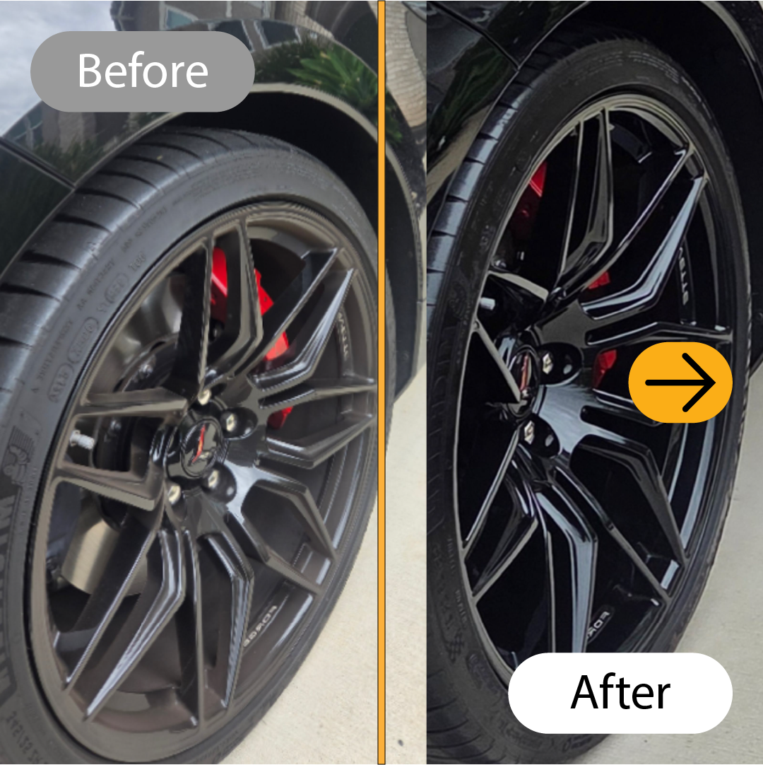 Before and after — wheels
