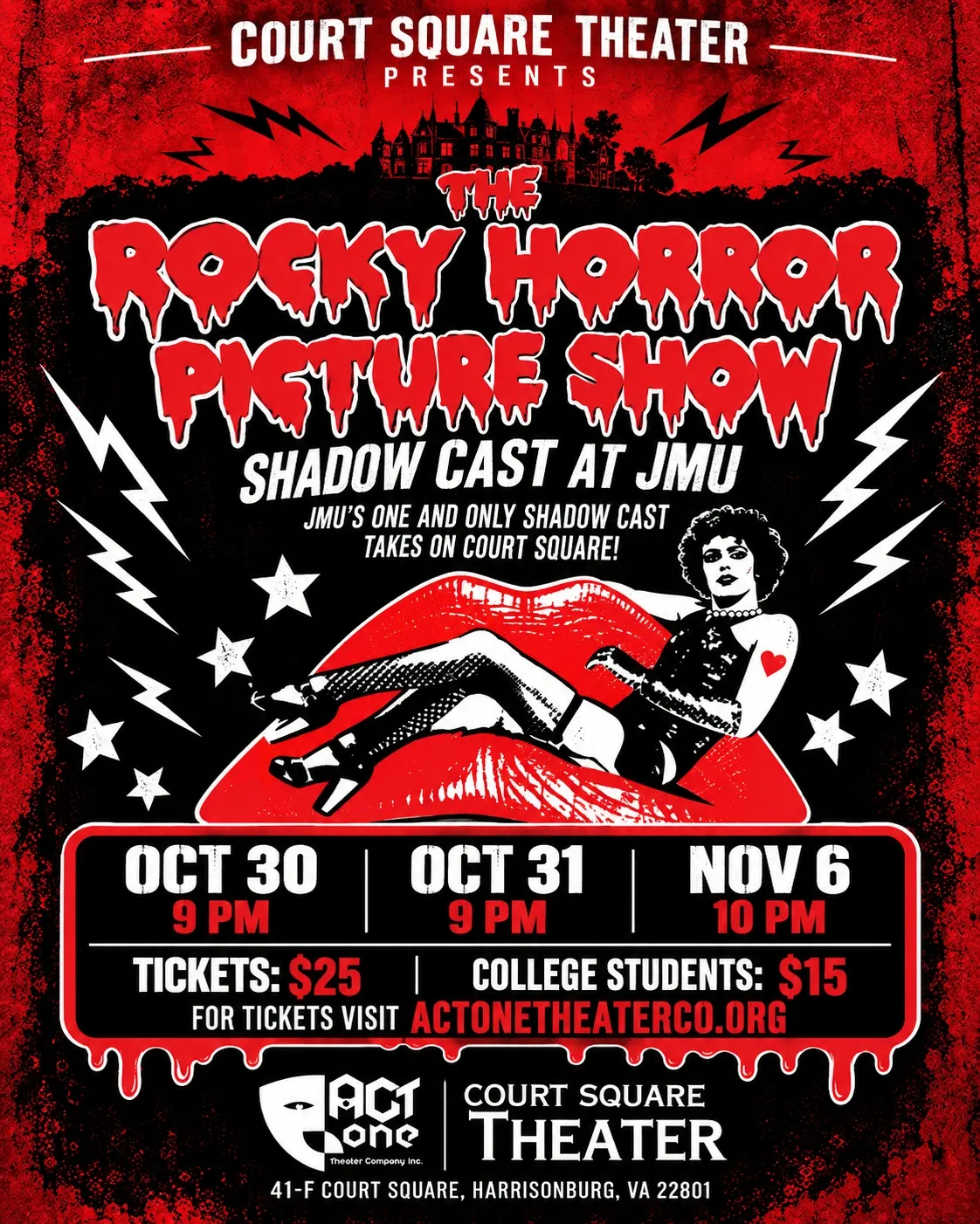 ROCKY HORROR Featuring Rocky Horror at JMU – Live Shadow Cast