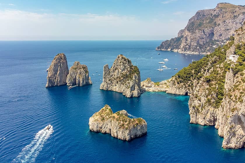 Capri — Cartello QR GetYourGuide Campania