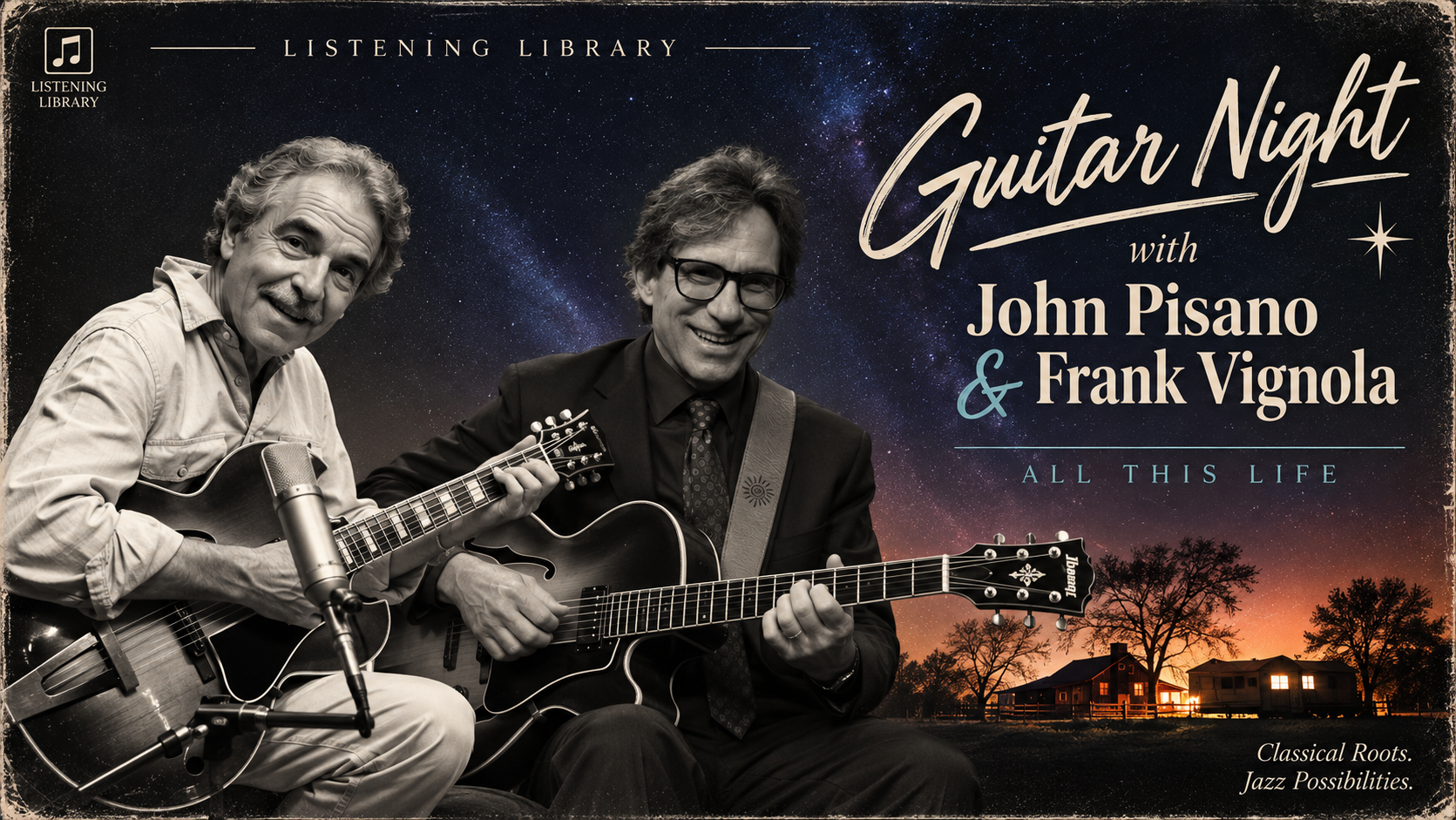listening library guitar night with john pisano frank vignola