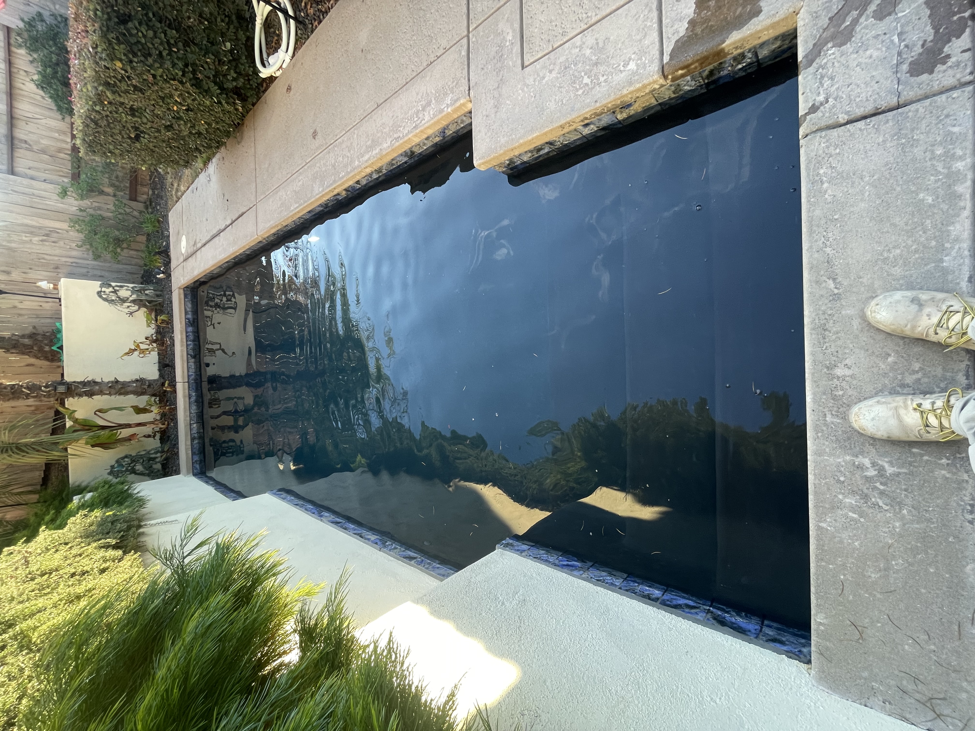 Geometric modern pool design Sacramento