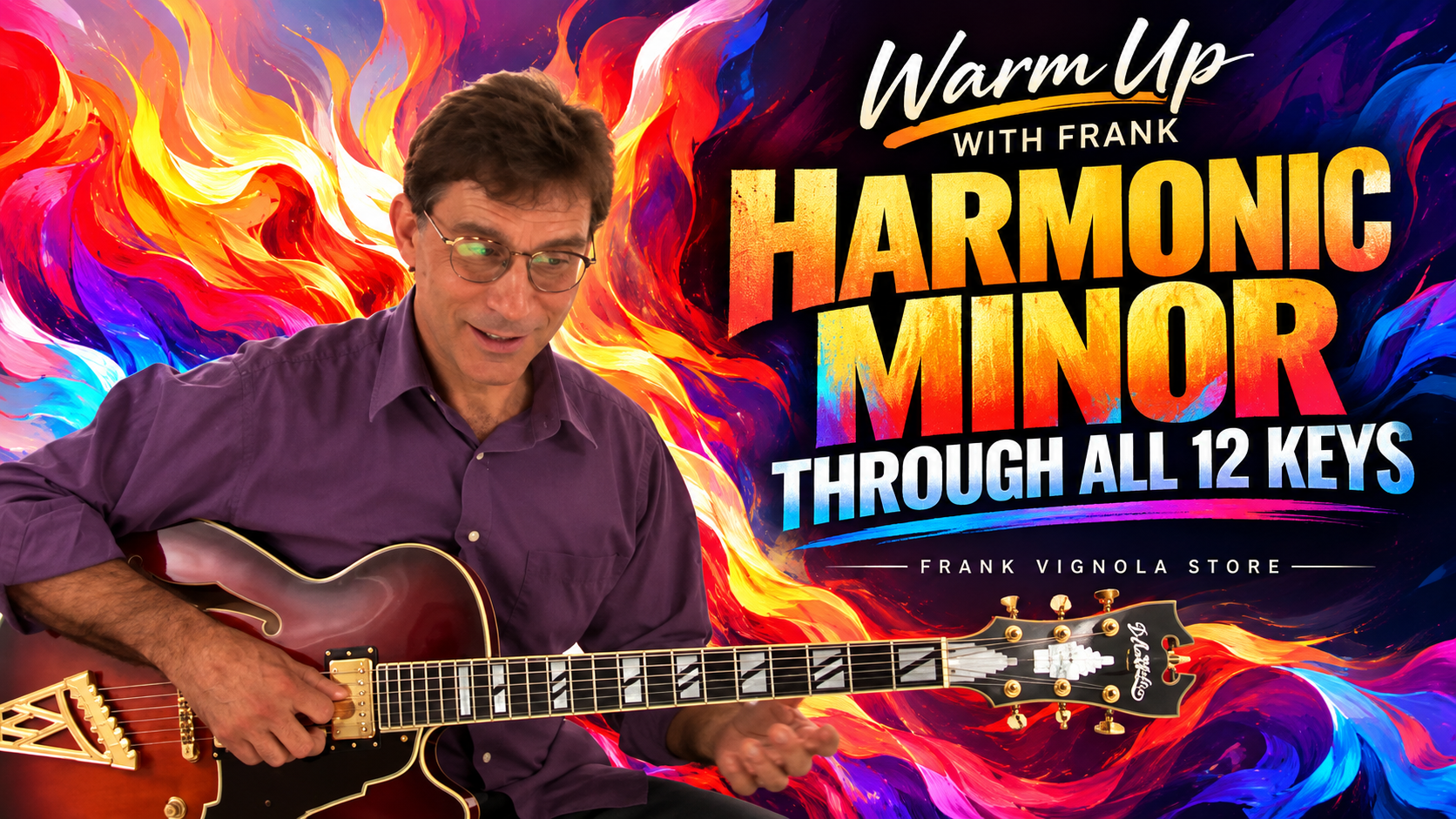 warm up with frank harmonic minor through all 12 keys