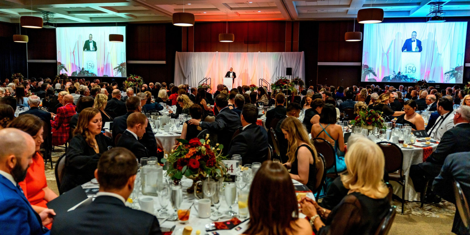 Rose-Hulman event in the Terre Haute Convention Center Grand Ballroom