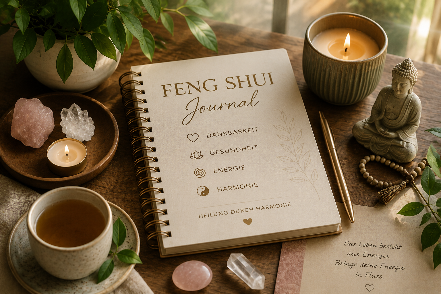Feng Shui Journal – Heilung durch Harmonie, Energie & Dankbarkeit