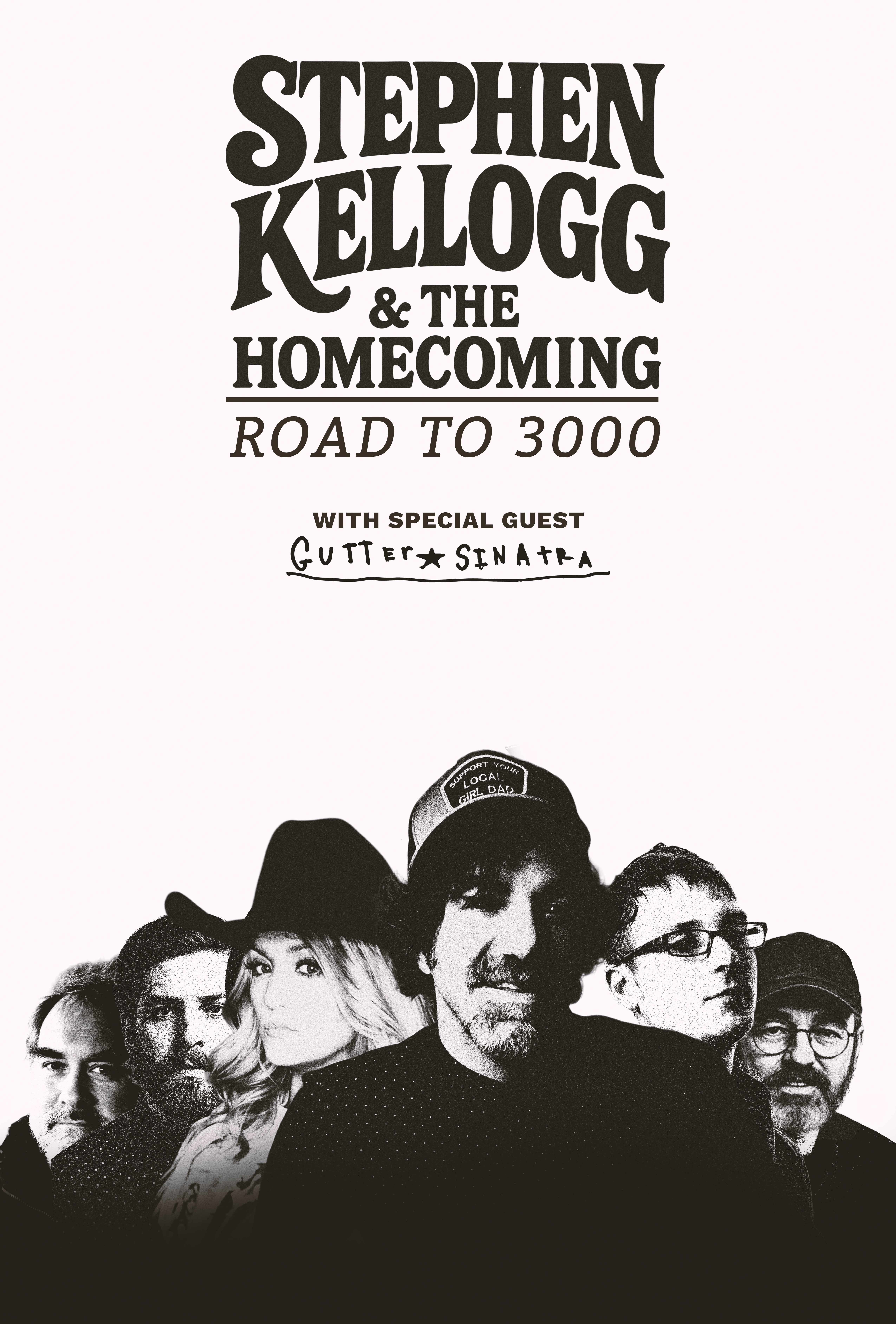 Stephen Kellogg & The Homecoming - Road to 3,000! - w/s/g/ gutter sinatra