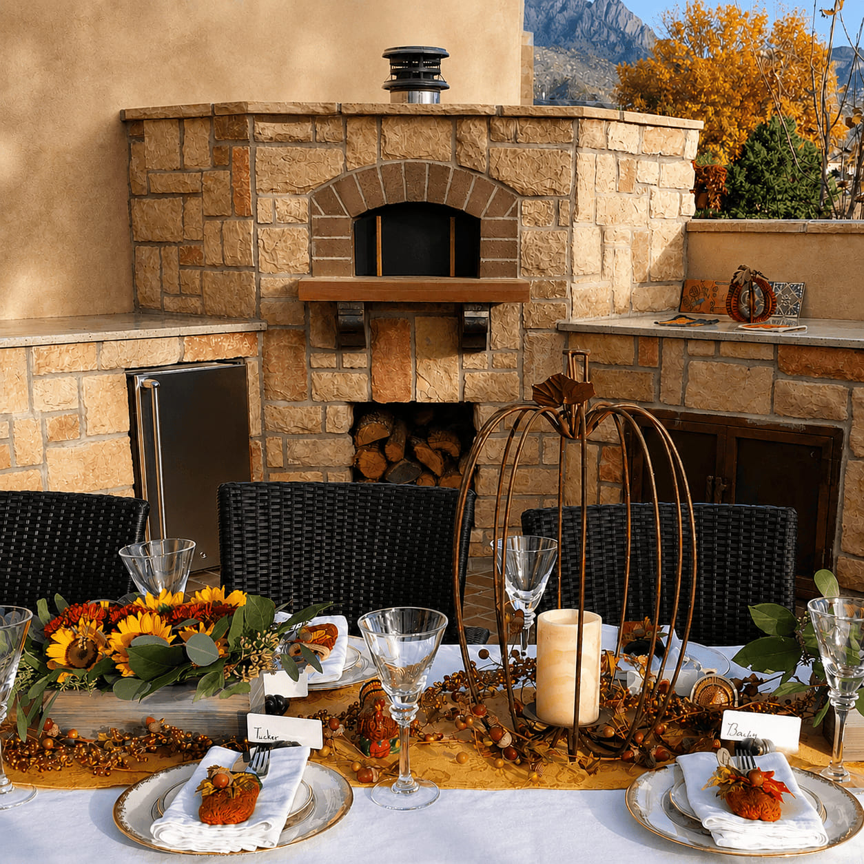C. Blair Oven with a generous outdoor prep counter