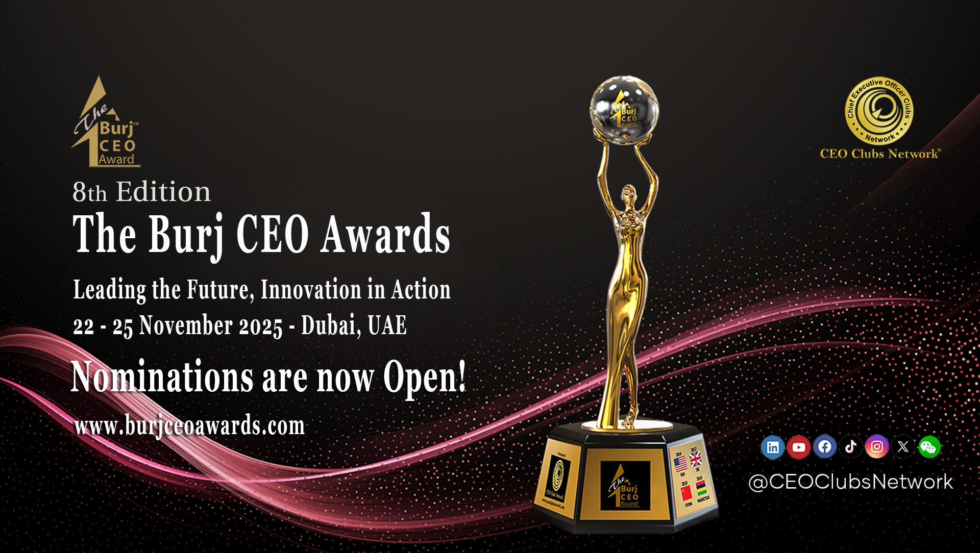 Picture for '8th Burj CEO Awards, Dubai - UAE' event
