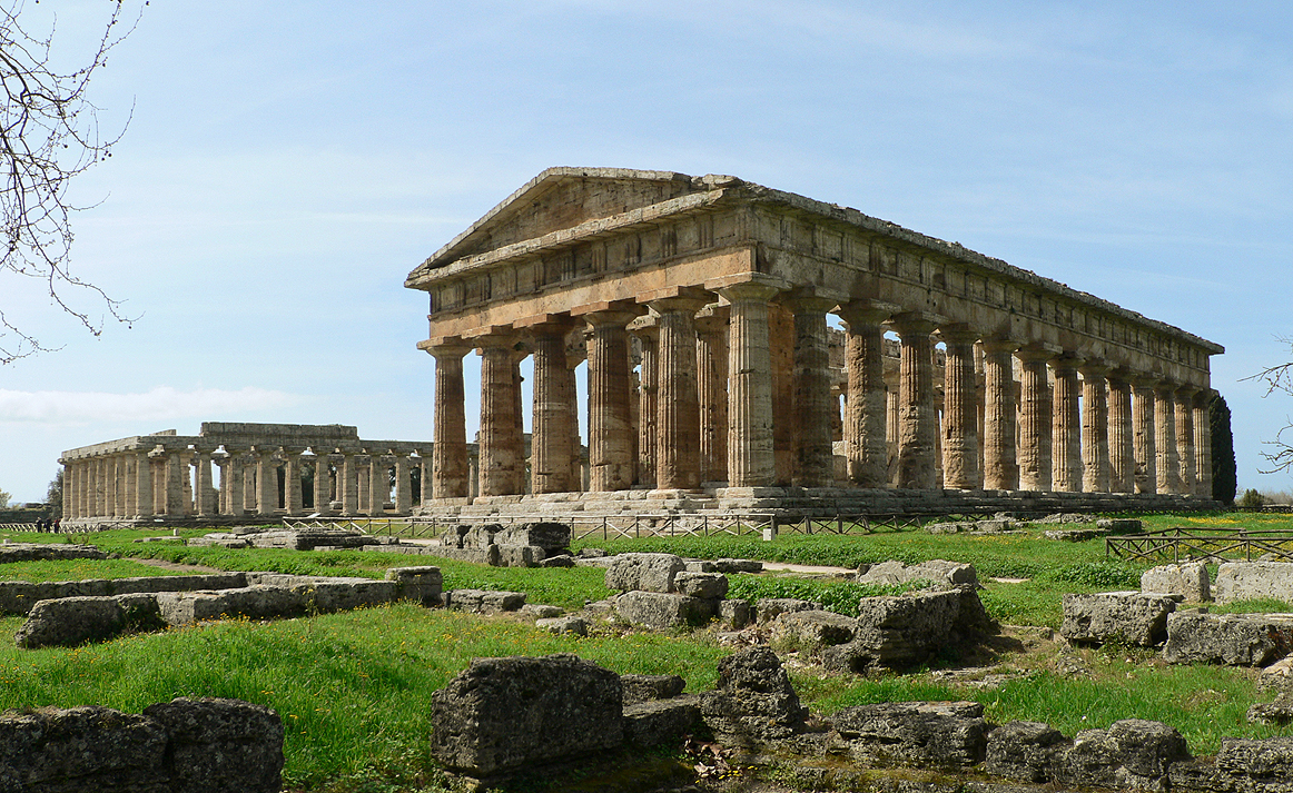 Paestum — Cartello QR GetYourGuide Campania