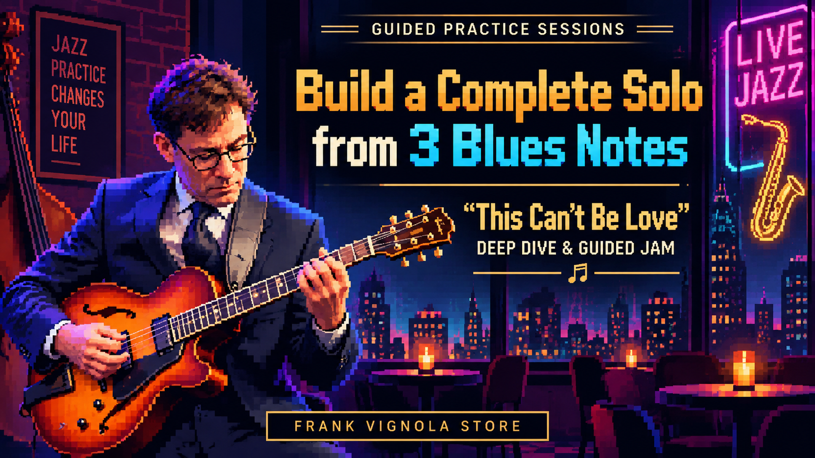 build a complete solo from 3 blues notes