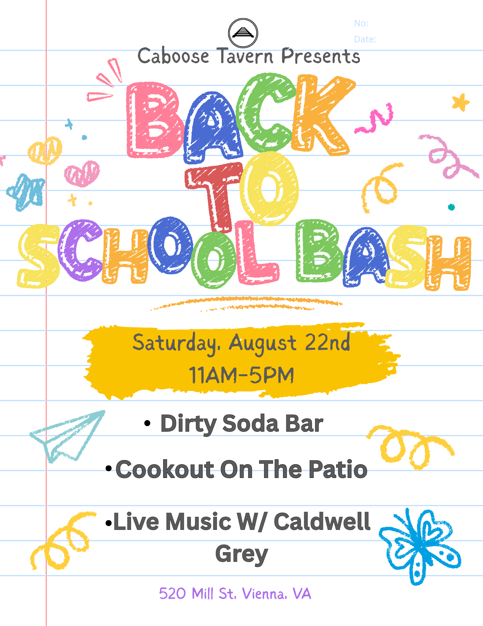 Back to School Bash at Caboose Commons in Vienna