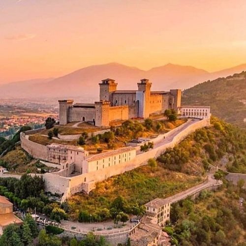 Spoleto — Cartello QR GetYourGuide Umbria