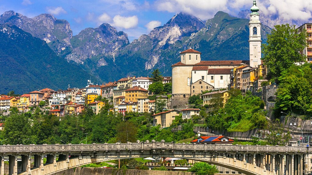 Belluno — Cartello QR GetYourGuide Veneto
