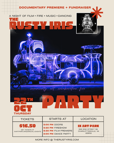 The Rusty Iris: Documentary Premiere + Fundraiser