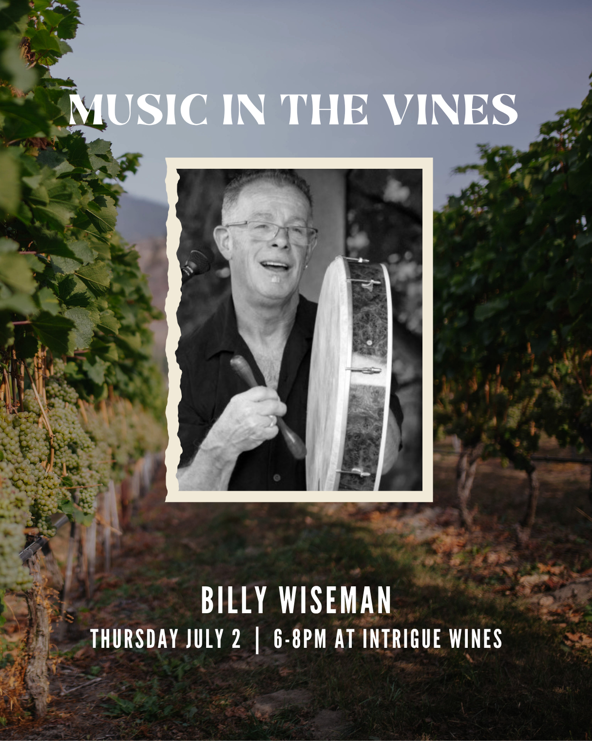 Music in the Vines: Billy Wiseman - SOLD OUT