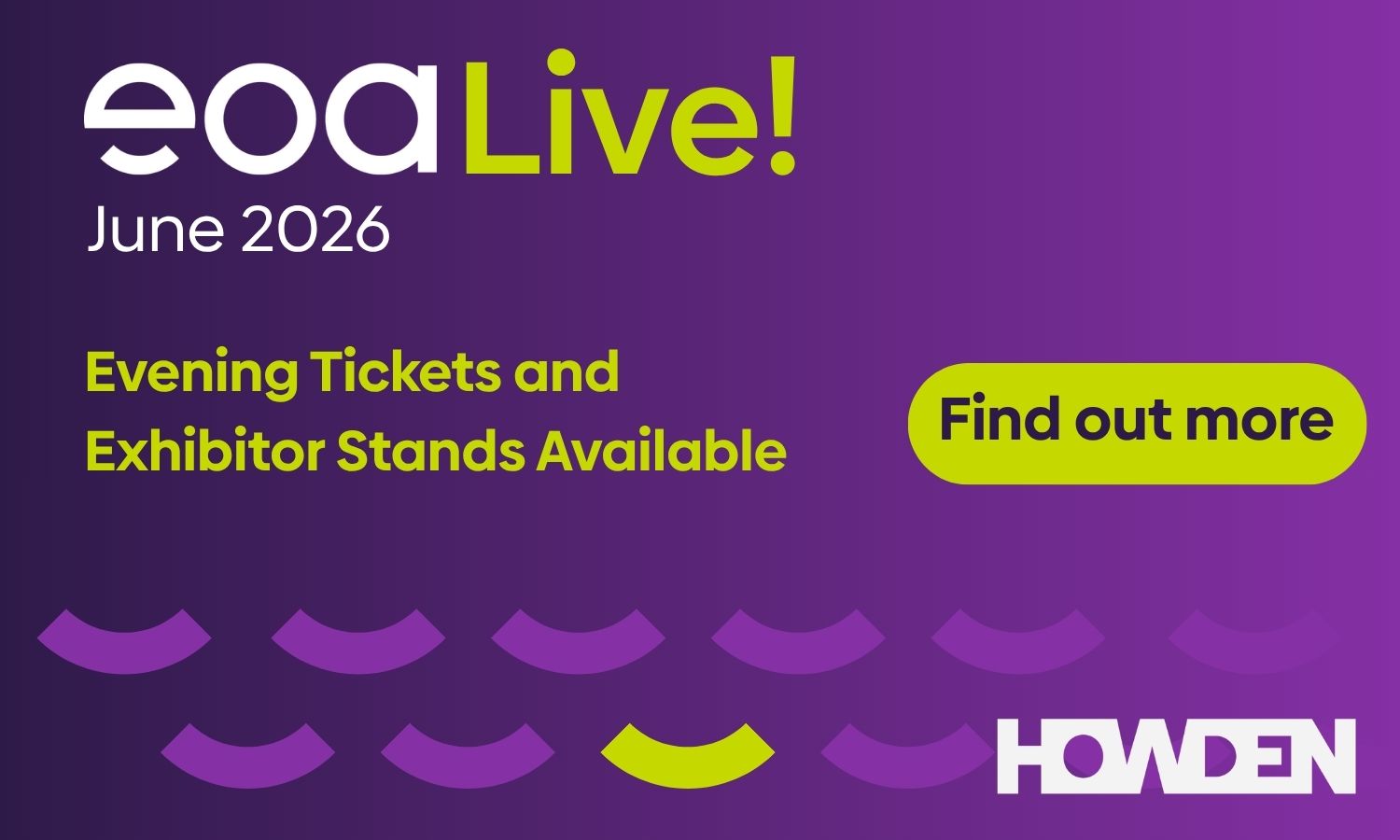 eoaLive evening tickets available