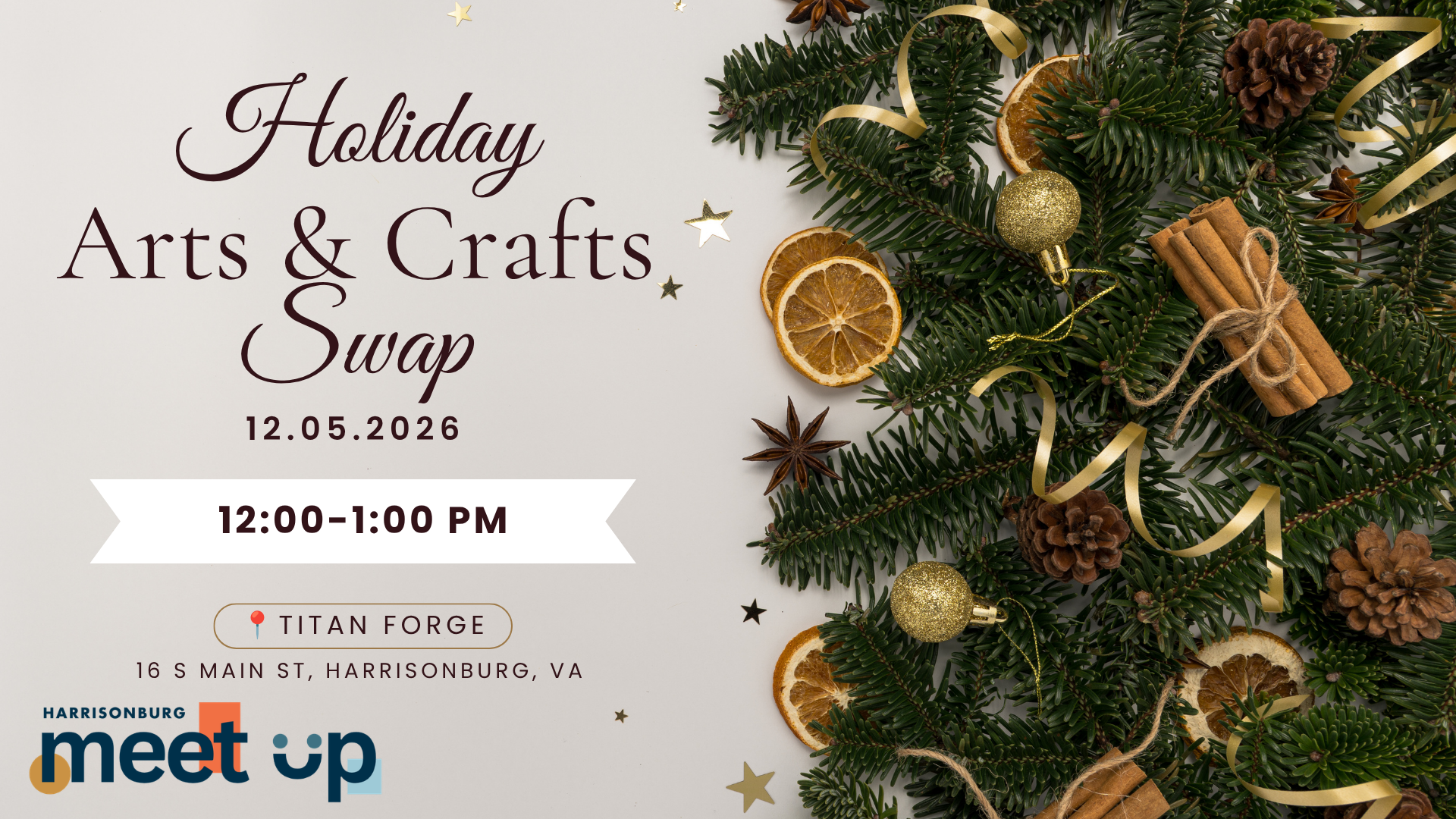 Holiday Arts & Crafts Swap Meetup