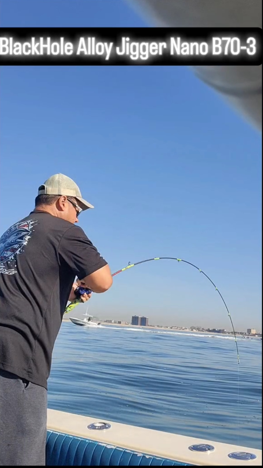 Alloy Jigger Nano Slow Pitch Jigging Rods, Black Hole USA