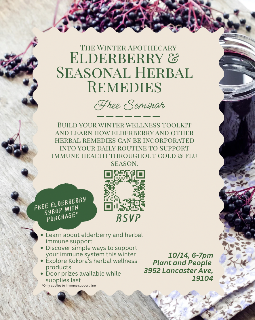 The Winter Apothecary: Elderberry & Seasonal Herbal Remedies