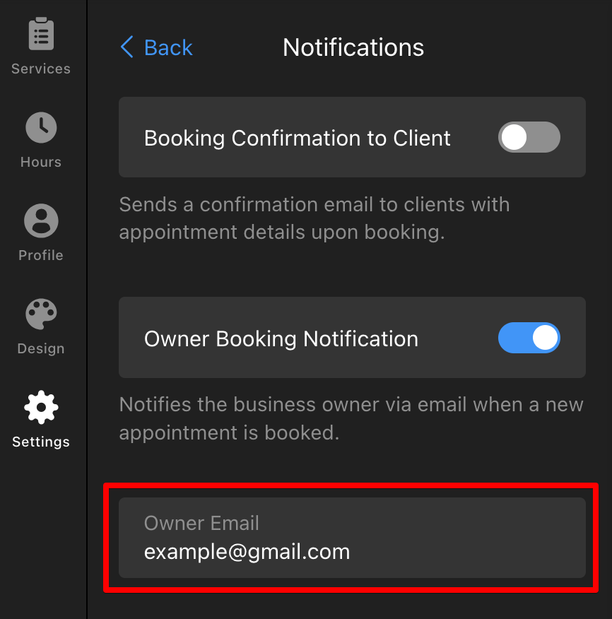 Add Email Address