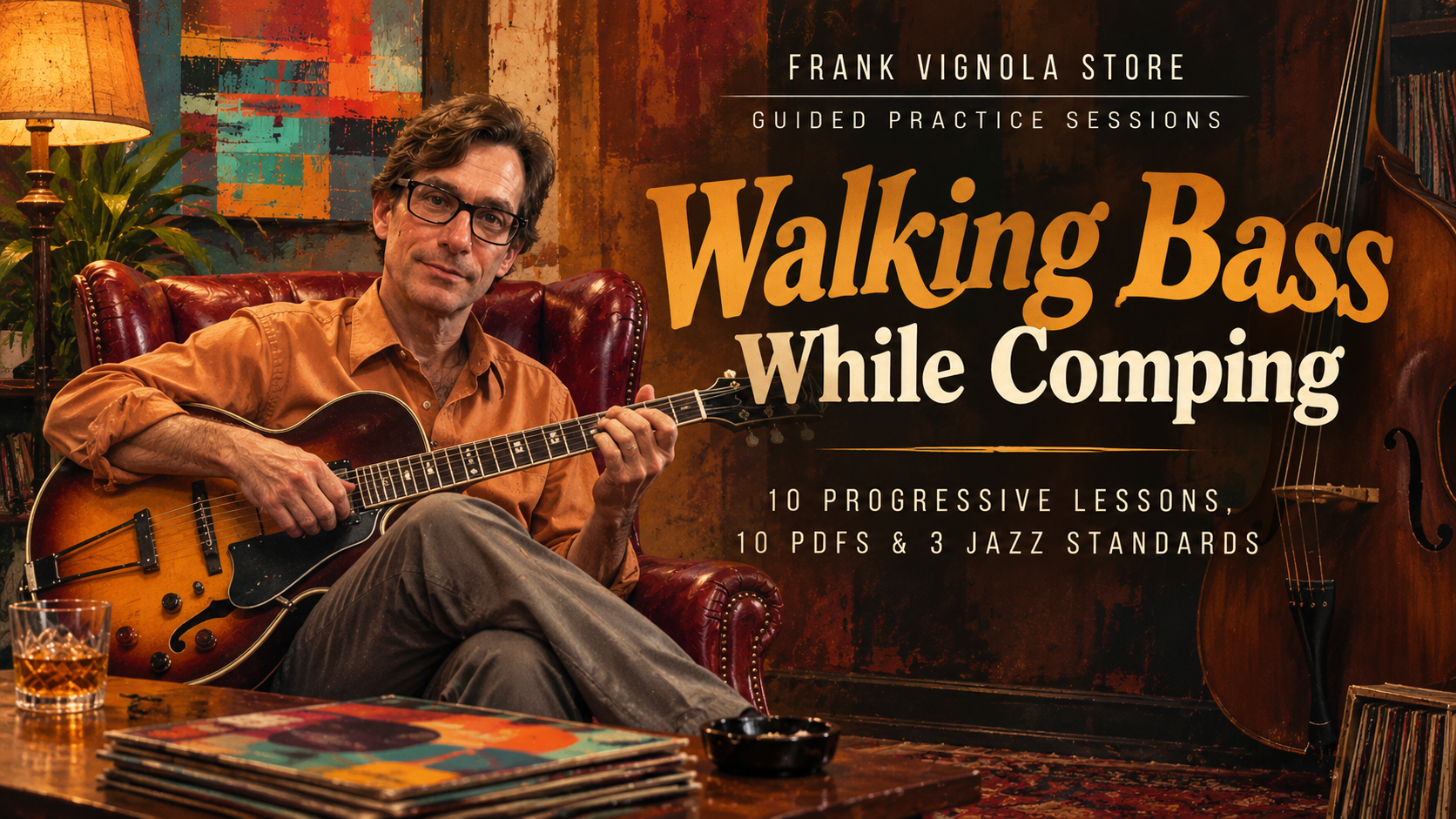 walking bass while comping