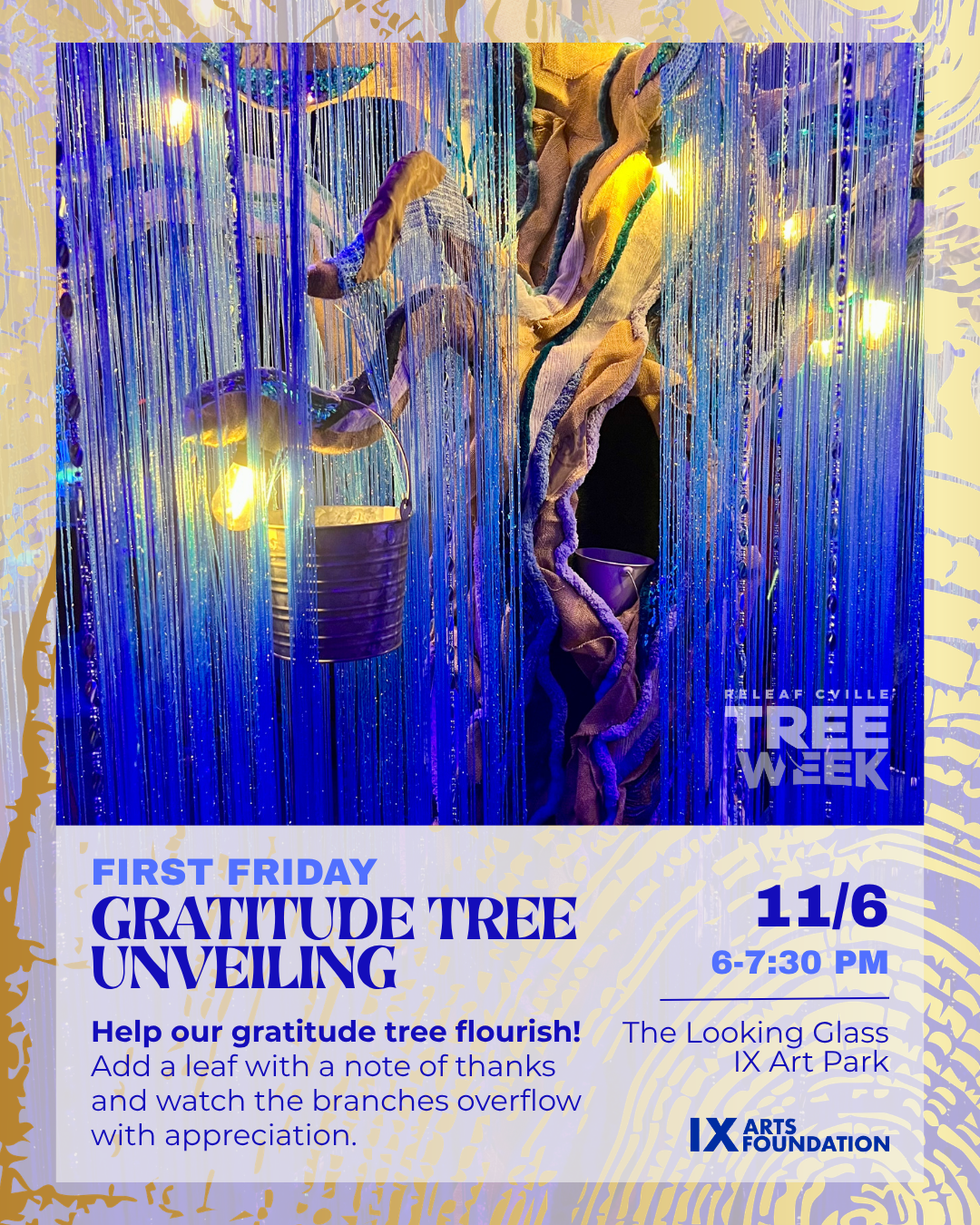 First Friday - Gratitude Tree Unveiling