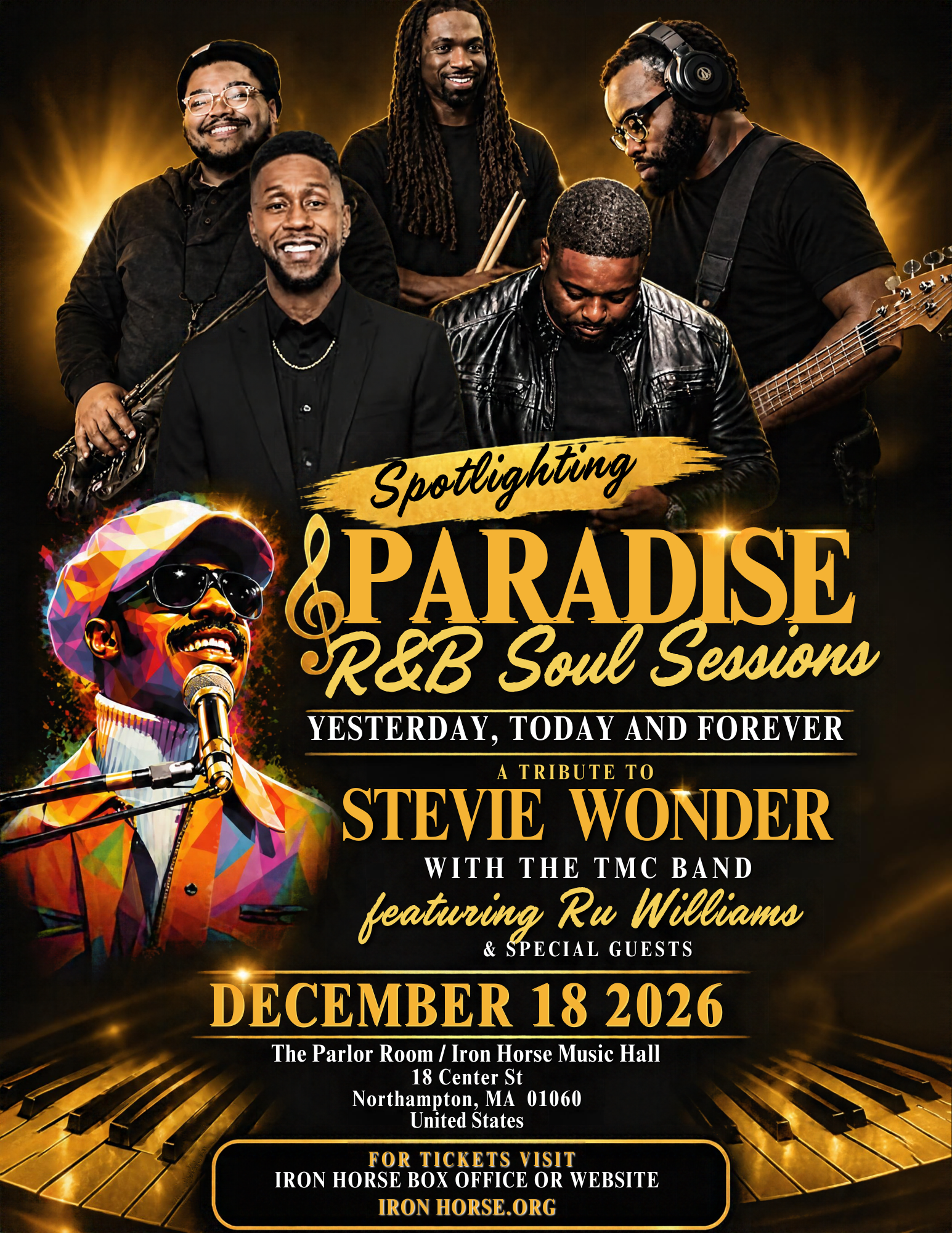 Spotlighting Paradise: R&B Soul Sessions TMC Band - Stevie Wonder Tribute
