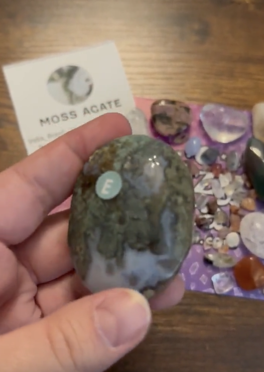 Jenni review of Moss Agate Palm Stones