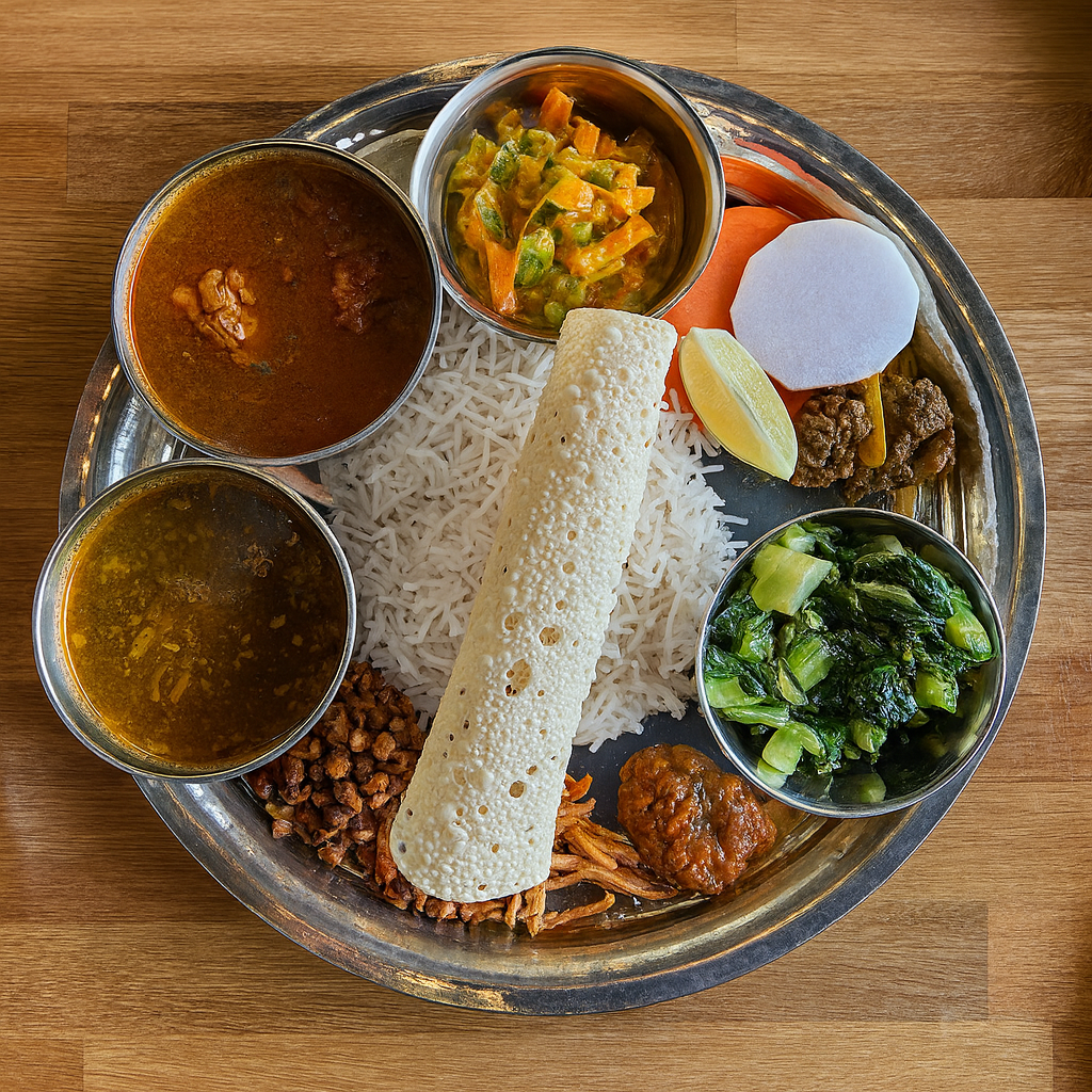 Thakali Thali Set at Kathmandu Bar & Grill