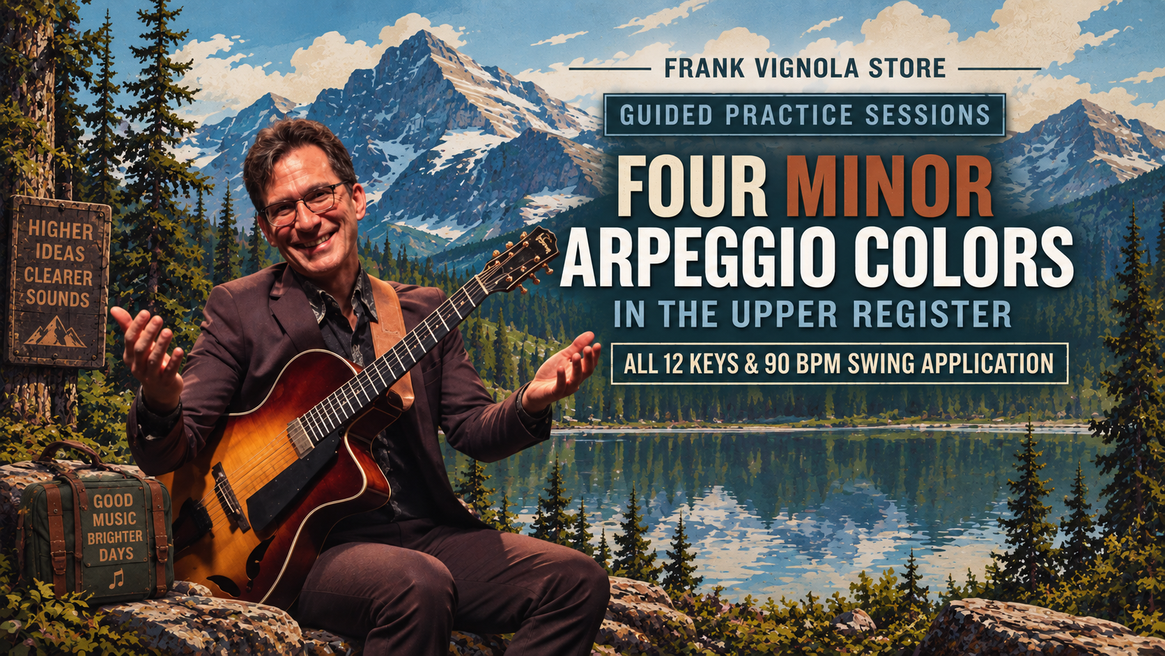 four minor arpeggio colors in the upper register