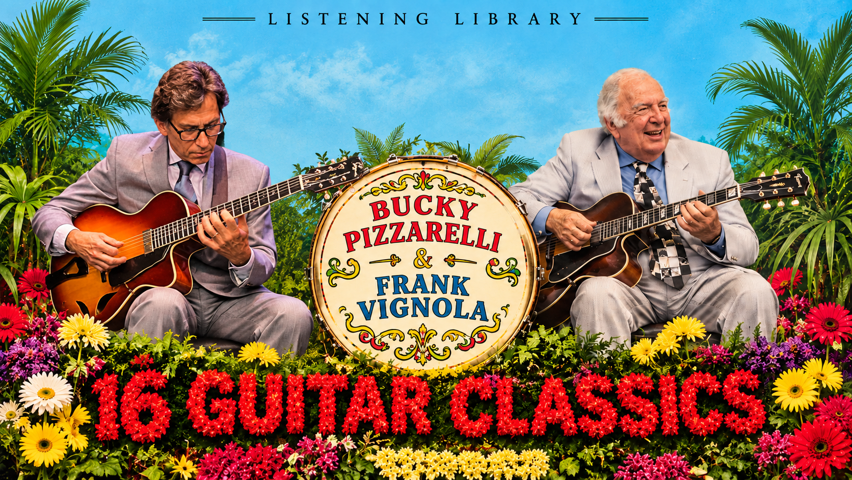 listening library bucky pizzarelli frank vignola 16 guitar classics