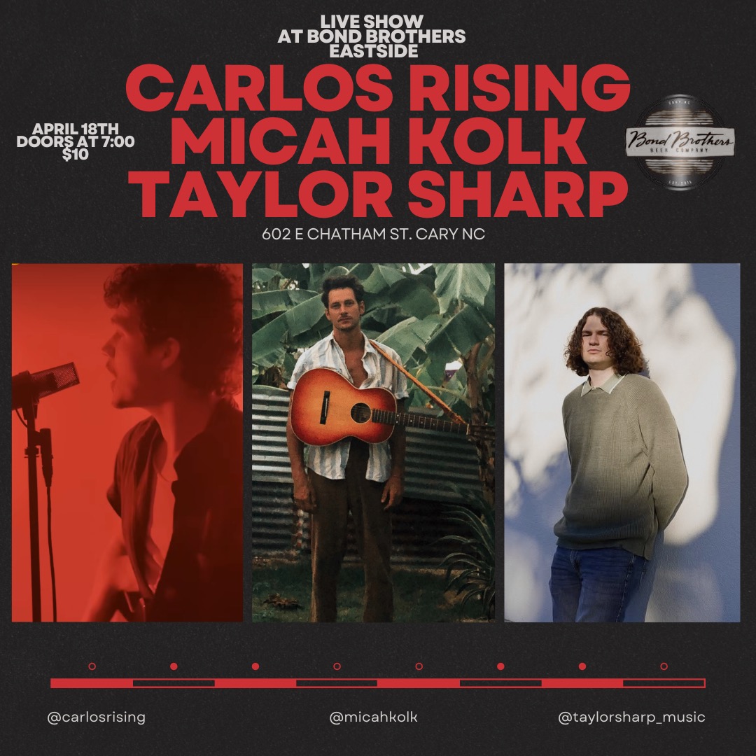 Carlos Rising, Micah Kolk, & Taylor Sharp