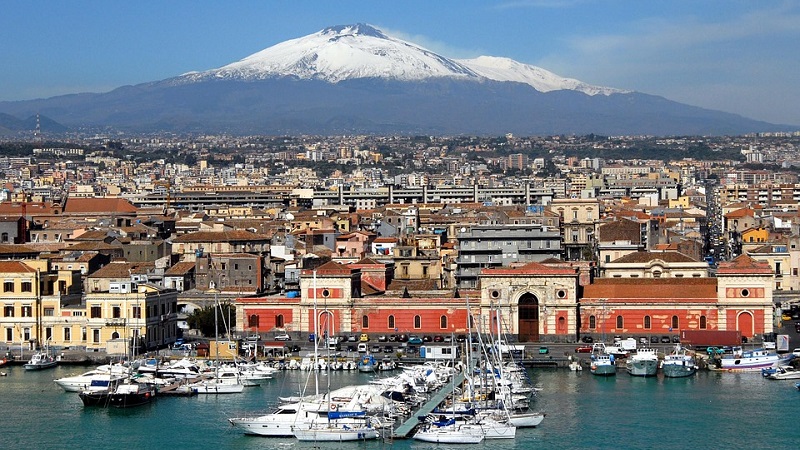 Catania — Cartello QR GetYourGuide Sicilia